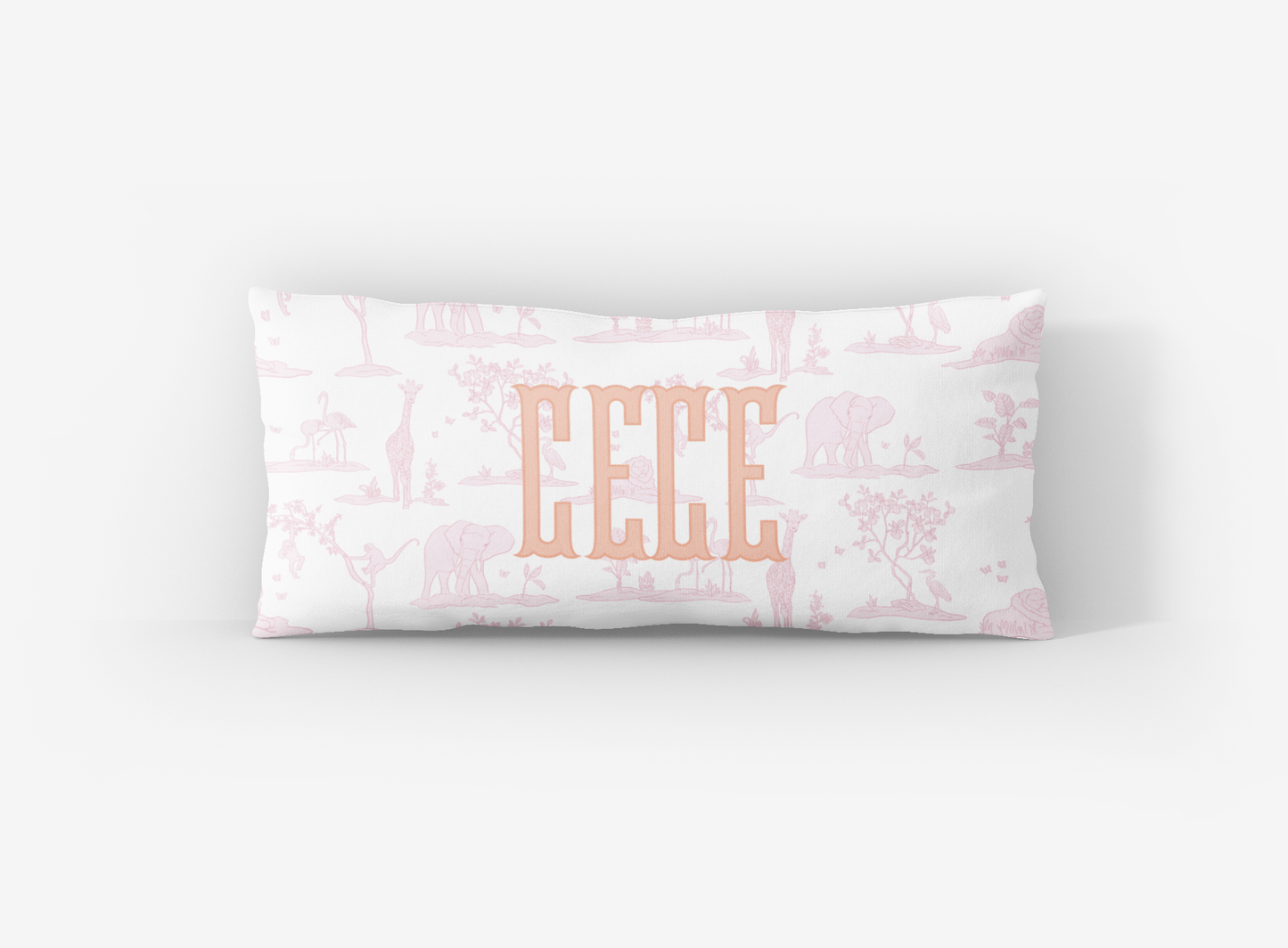 Zoo Toile Lumbar Pillow Cover - themonogram manor 