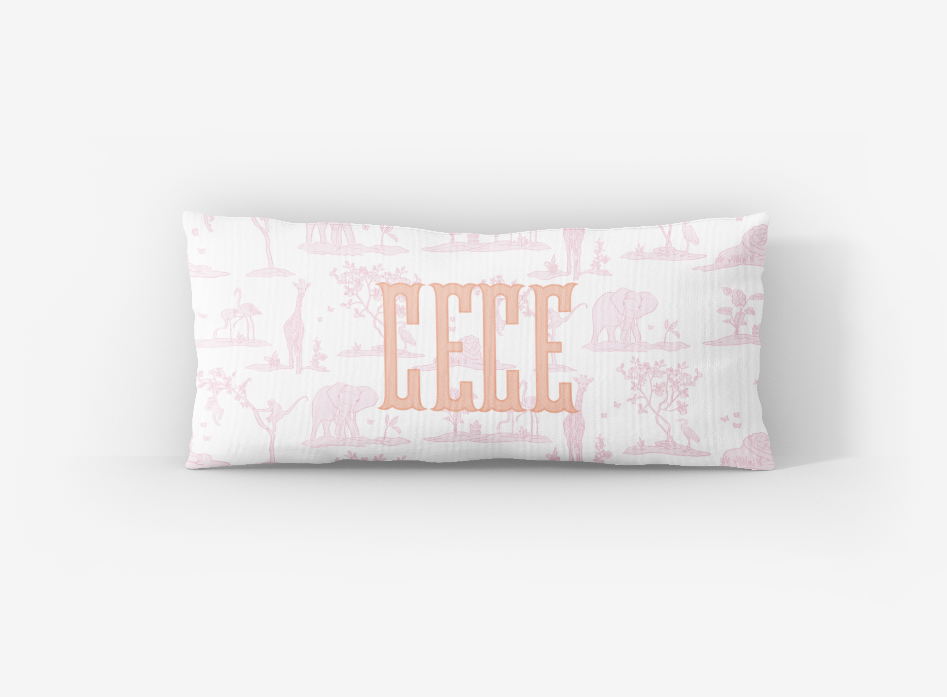 Zoo Toile Lumbar Pillow Cover - themonogram manor 