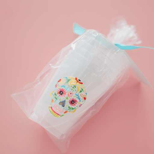 Sugar Skull Frosted Cups - themonogram manor 