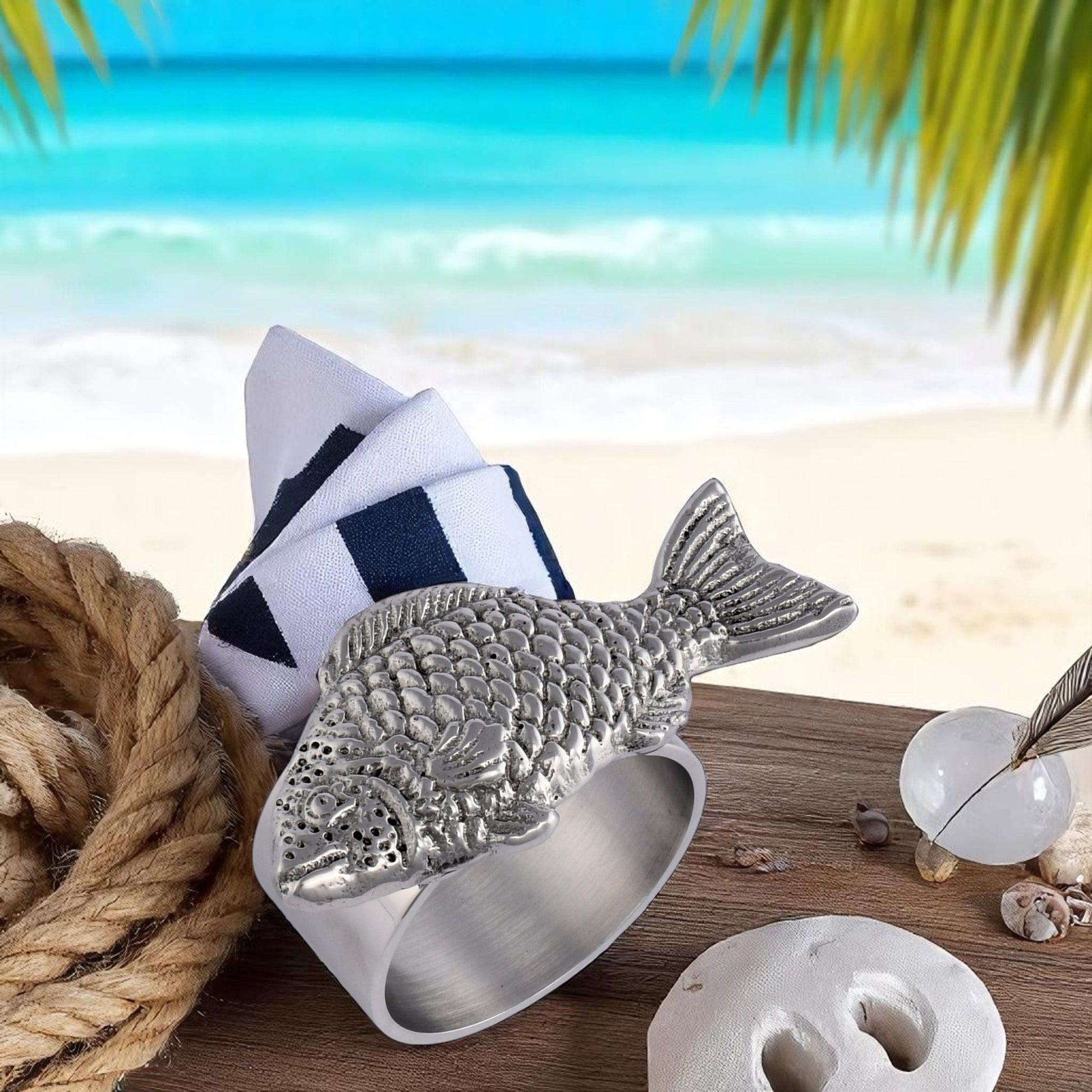 Fish Napkin Rings - set of 4 - themonogram manor 