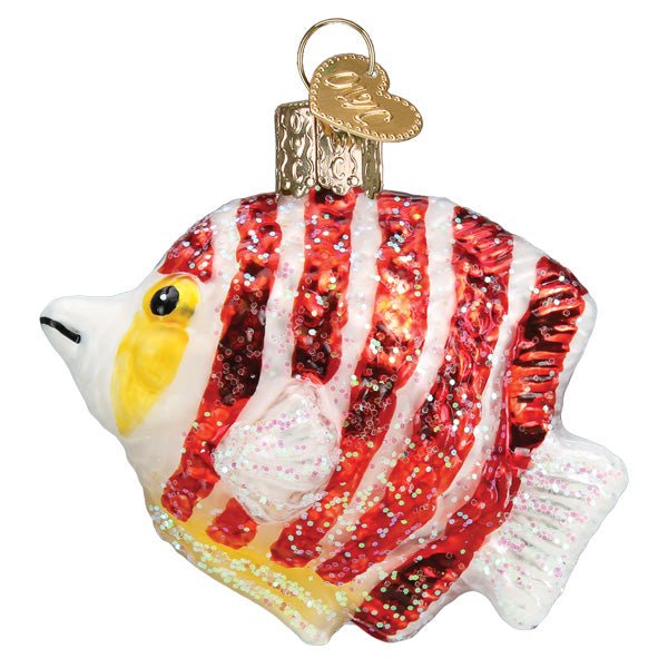 Peppermint Angelfish Ornament - themonogram manor 