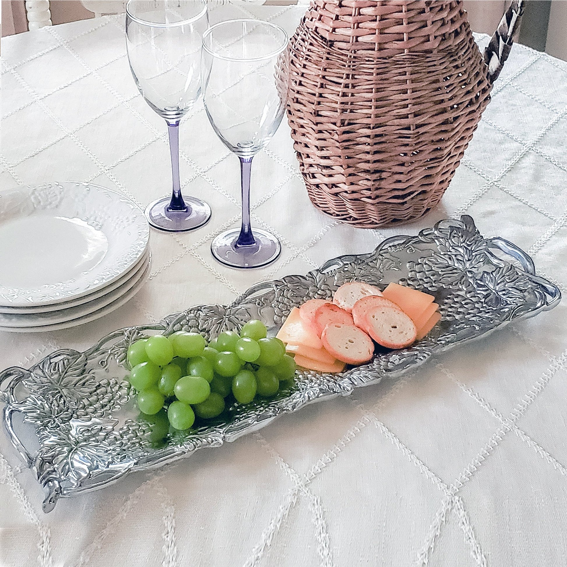 Grape Oblong Tray - themonogram manor 
