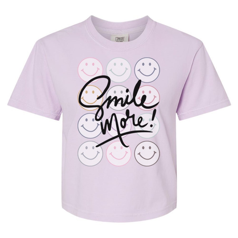 'Smile More' Boxy T-Shirt - themonogram manor 