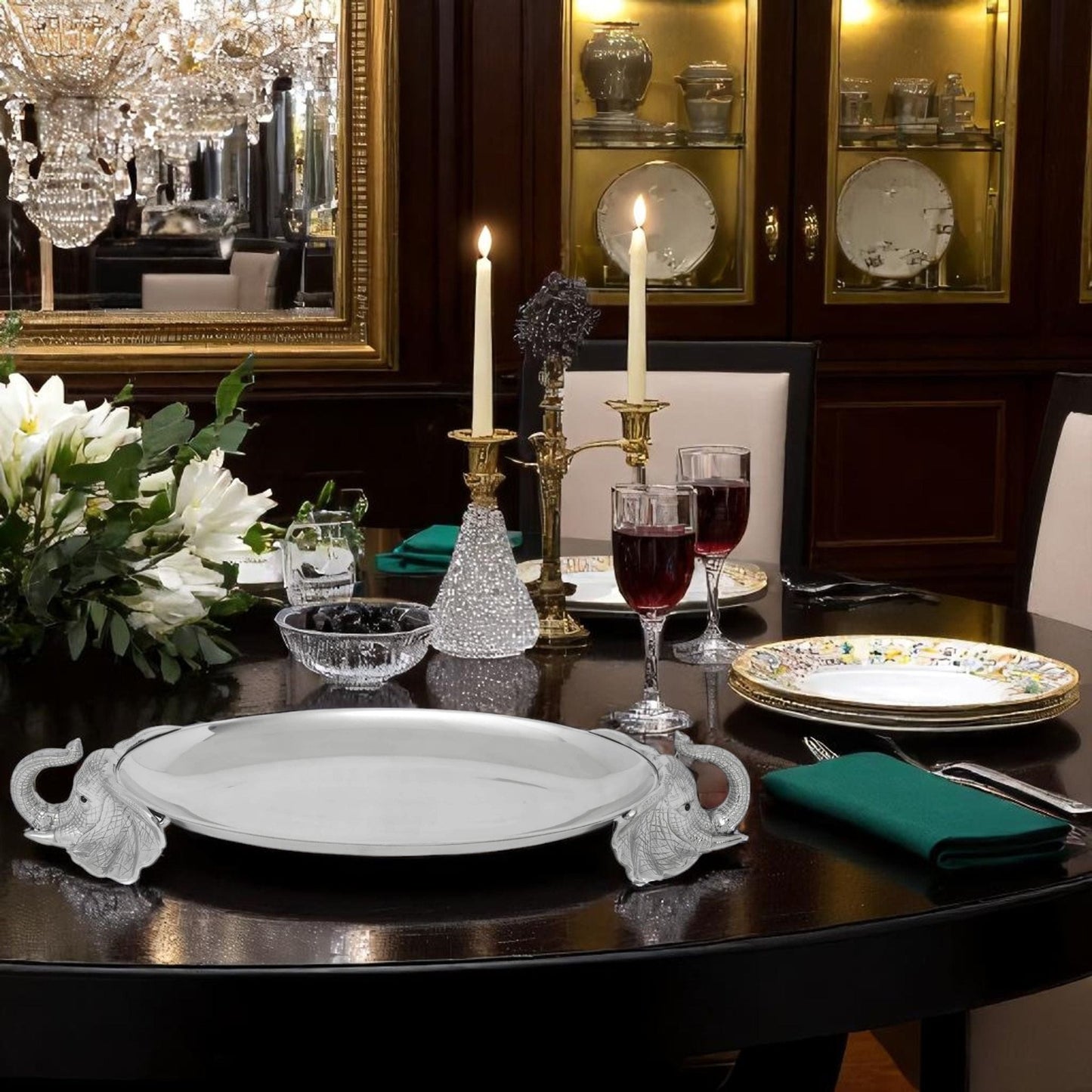Elephant Centerpiece Tray - themonogram manor 