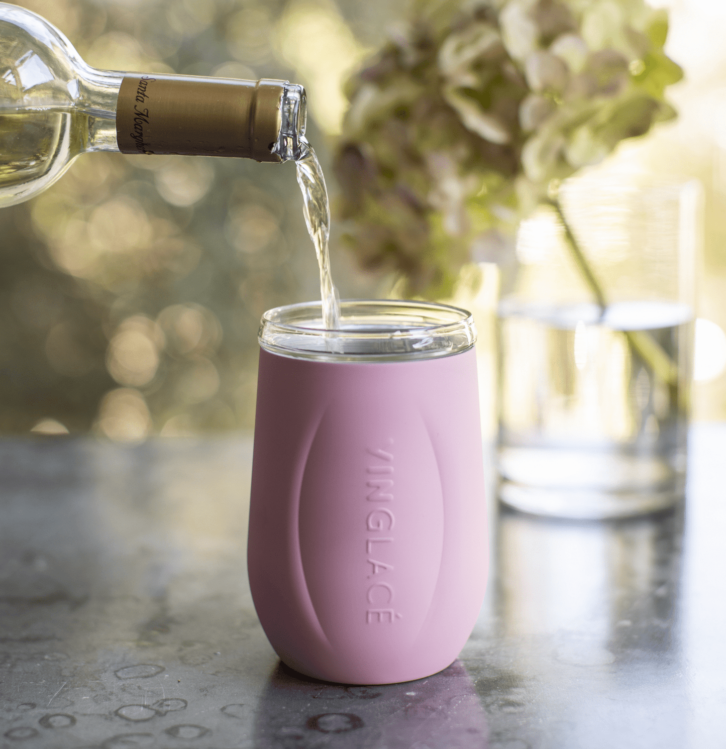 Glass Lined Wine Glass - themonogram manor 