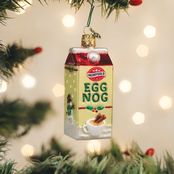 Eggnog Carton Ornament - themonogram manor 