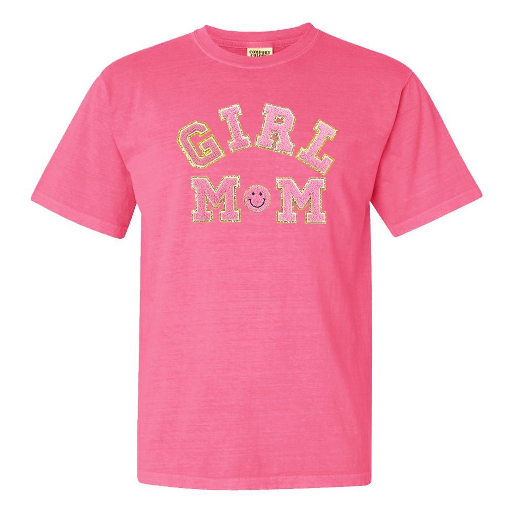Girl Mom Letter Patch T-Shirt - themonogram manor 