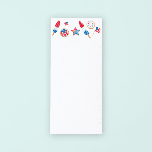 4th of July Treats Lists Pad - themonogram manor 
