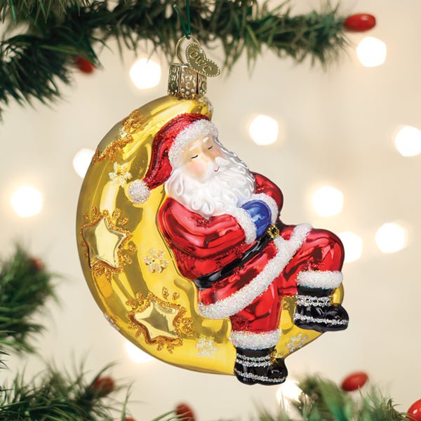Moonlight Santa Ornament - themonogram manor 