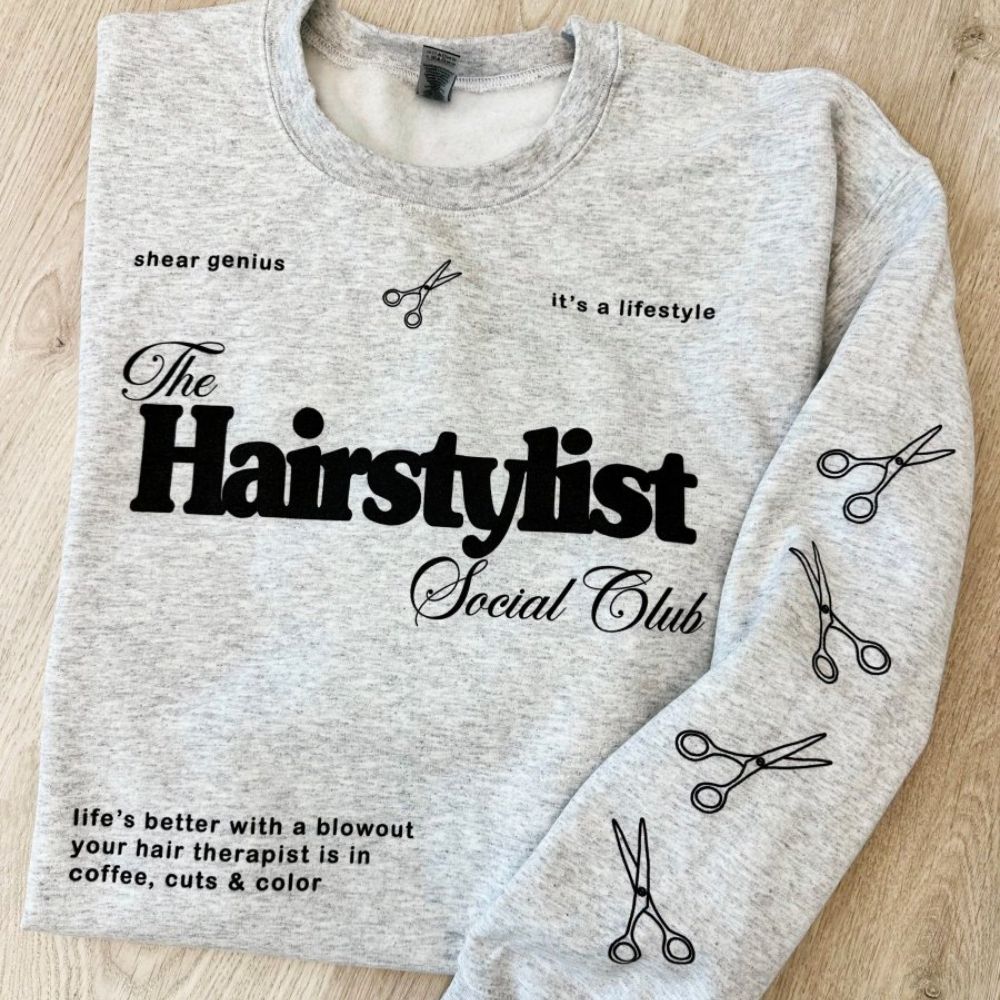 ‘Hairstylist Social Club' Crewneck Sweatshirt - themonogram manor 