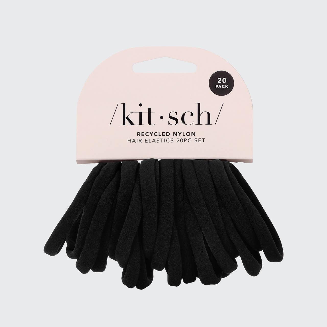 Eco - Friendly Nylon Elastics 20pc set - Black - themonogram manor 