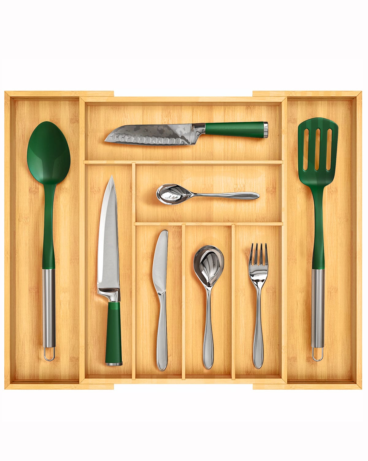 Expandable Silverware Organizer (8 Slots) - themonogram manor 