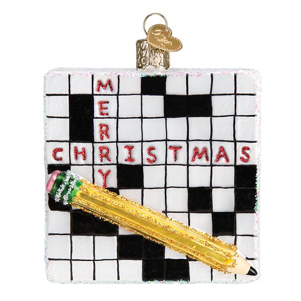 Crossword Puzzle Ornament - themonogram manor 