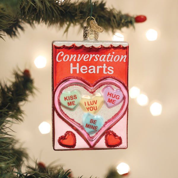 Conversation Hearts Candy Ornament - themonogram manor 