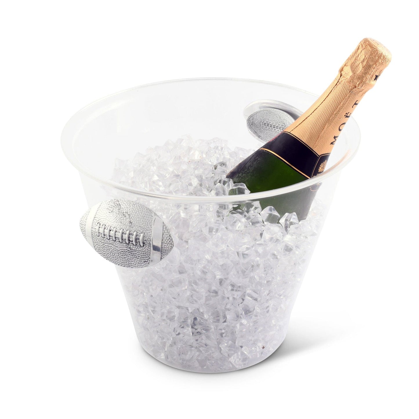 Football Handle Acrylic Ice Bucket - themonogram manor 