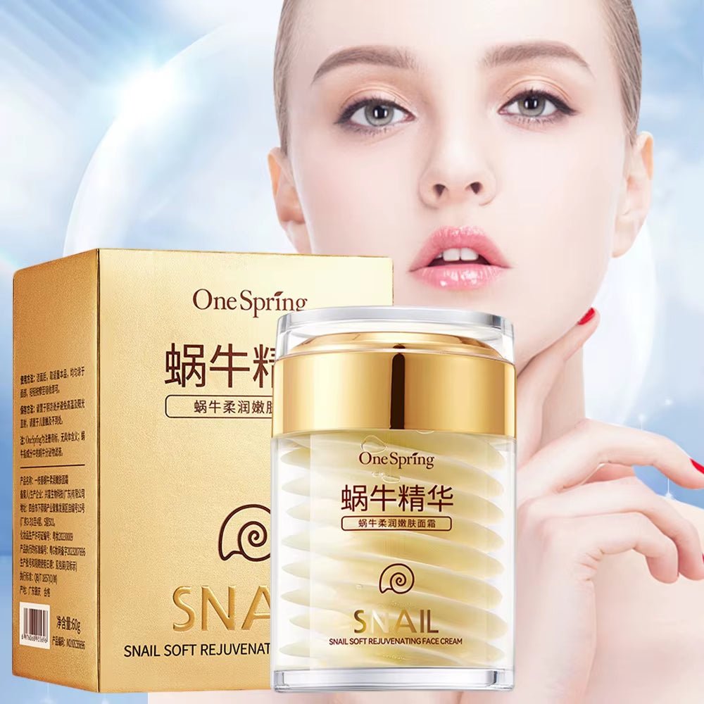 Snail Collagen Face Cream Moisturizer Firming Brighten Skin Day Cream for Face Nourishing Smoothing Korean Cosmetics Skin Care - themonogram manor 
