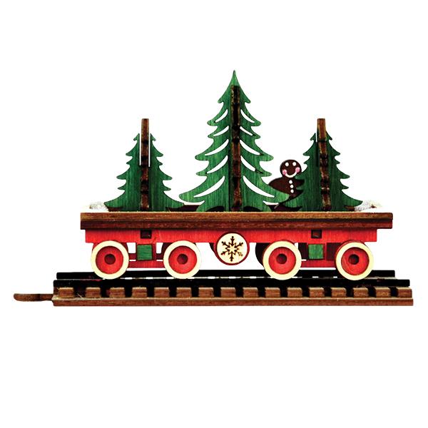 Santa's NP Express Flat Car - themonogram manor 