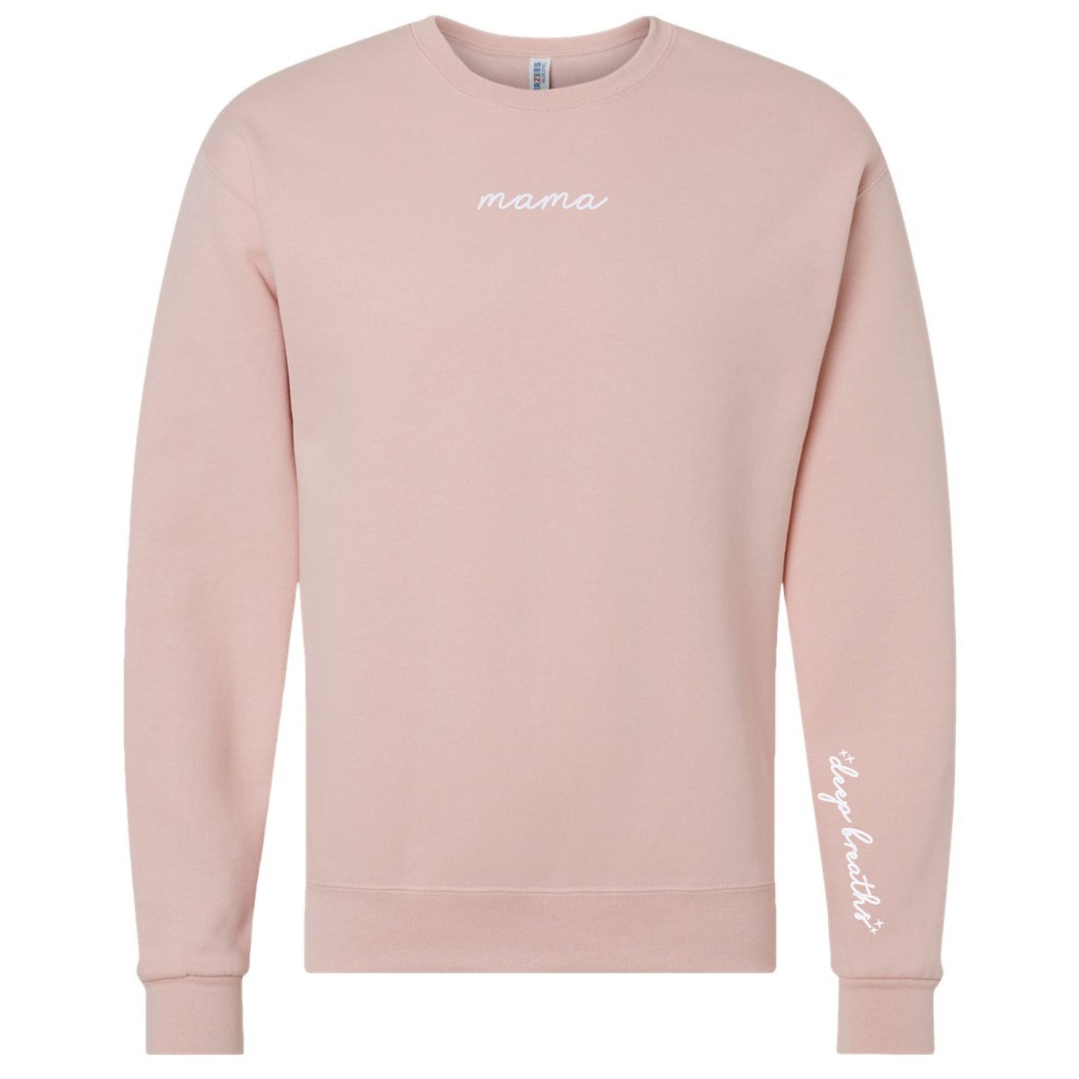 Mama 'Deep Breaths Reminder' Crewneck Sweatshirt - themonogram manor 