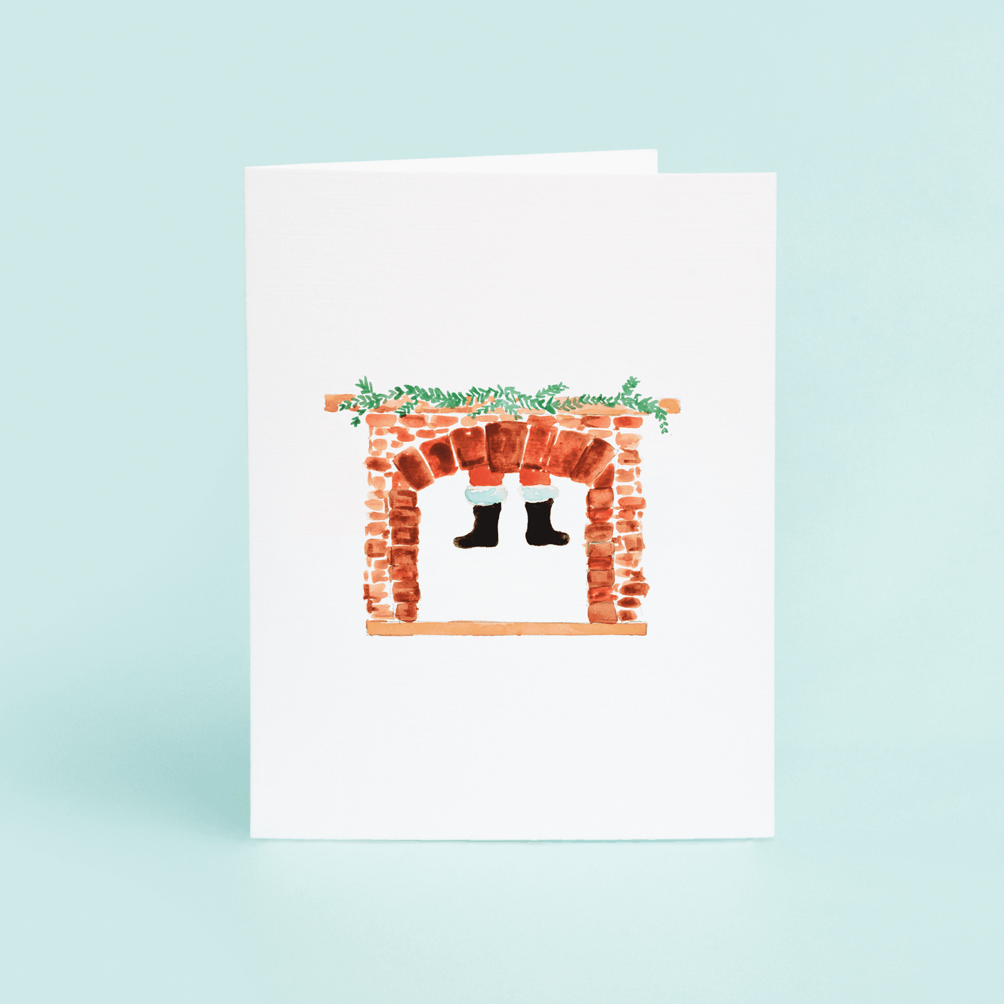 Santa in the Chimney - themonogram manor 