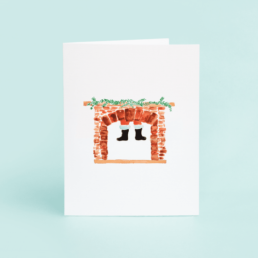 Santa in the Chimney - themonogram manor 