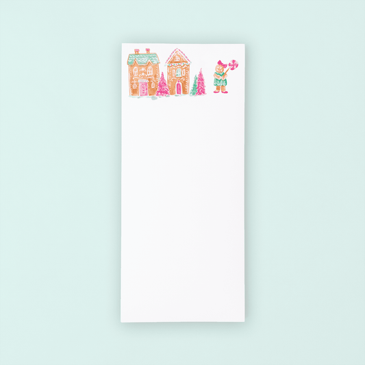 Gingerbread Village List Pad - themonogram manor 