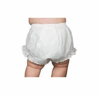 Diaper Cover Eyelet Panty, Double Seated (Pk of 4) - themonogram manor 