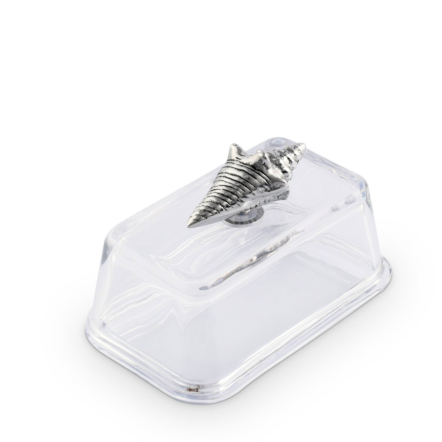 Glass Butter Dish - Shell - themonogram manor 