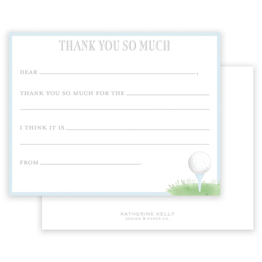 golf par - tee fill - in thank you note - themonogram manor 