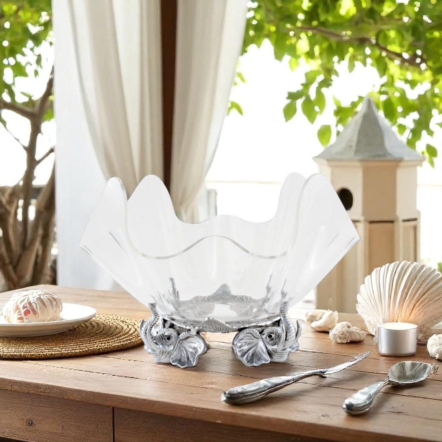 Elephant Stand Acrylic Bowl 14 - themonogram manor 