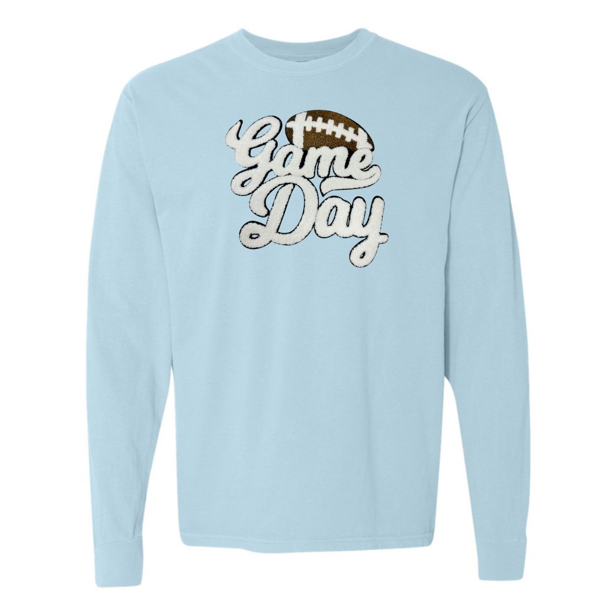 Football 'Game Day' Letter Patch Long Sleeve T-Shirt - themonogram manor 