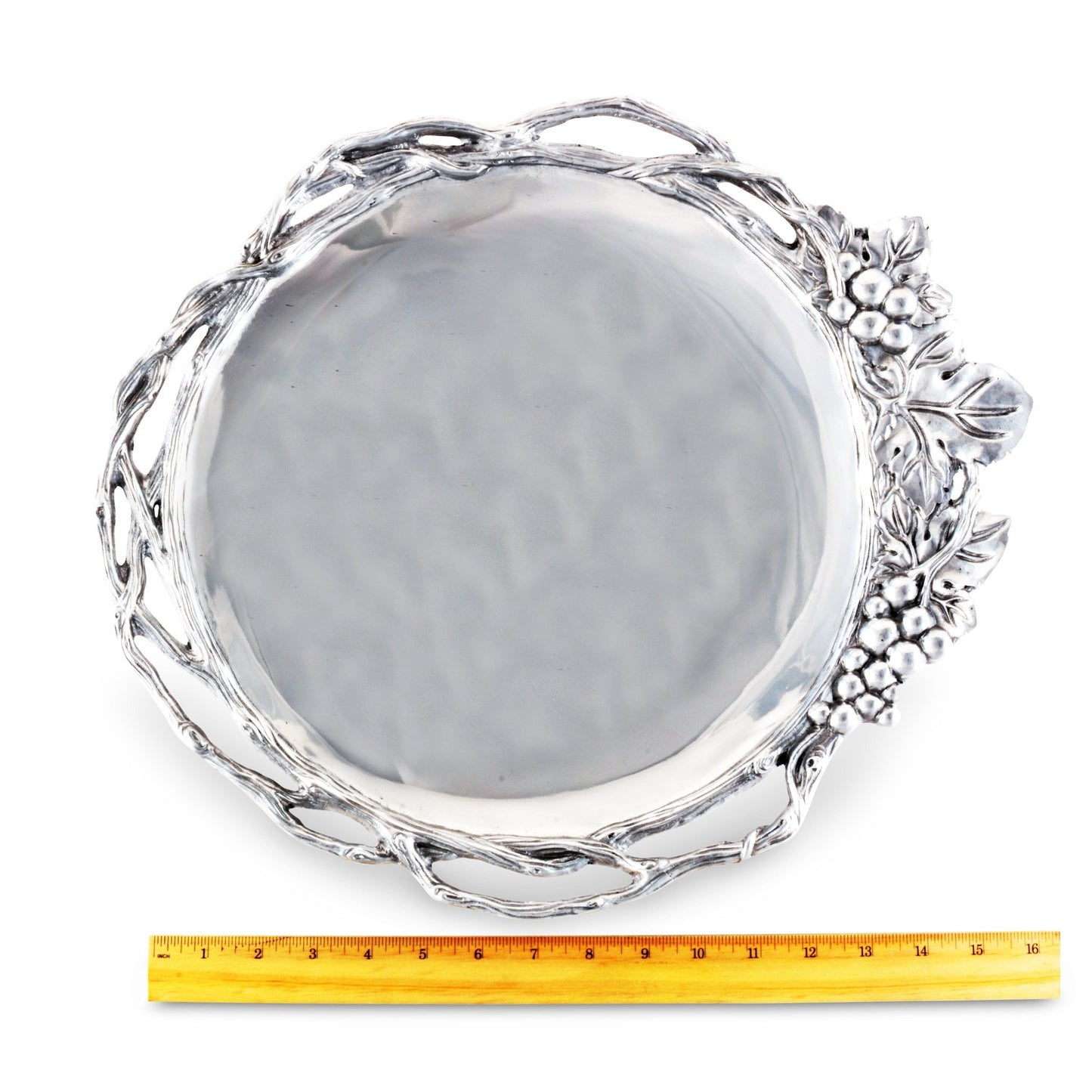 Grape Open Vine Round Tray Large - themonogram manor 