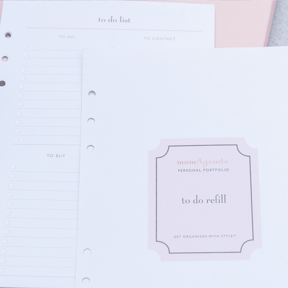A5 Refills for Meal Planning, To - Do Lists & Notes - themonogram manor 