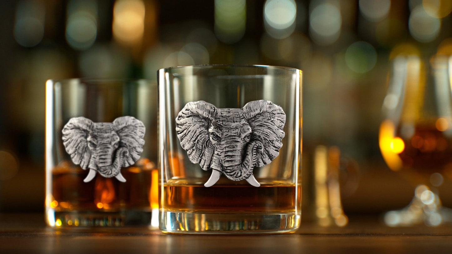 Elephant Bar Glasses Set of 4 - themonogram manor 