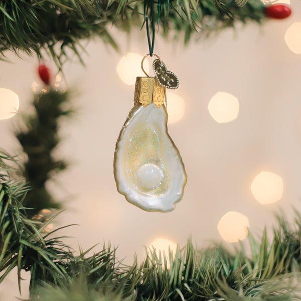 Mini Oyster With Pearl Ornament - themonogram manor 