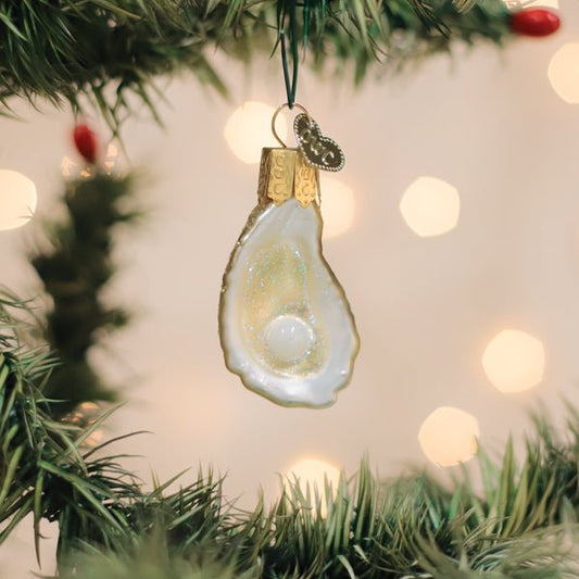 Mini Oyster With Pearl Ornament - themonogram manor 