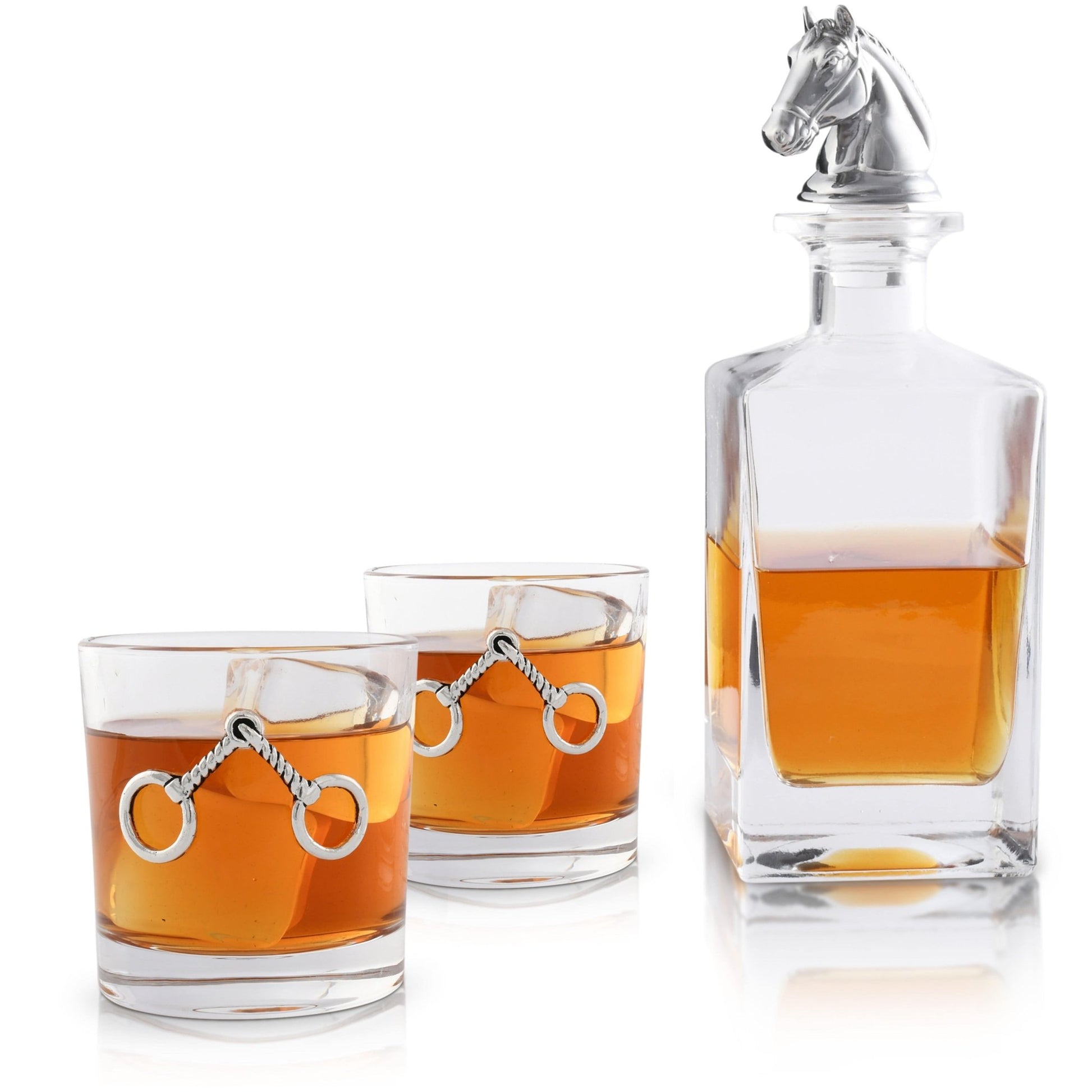 Equestrian Decanter Set with Glasses - themonogram manor 