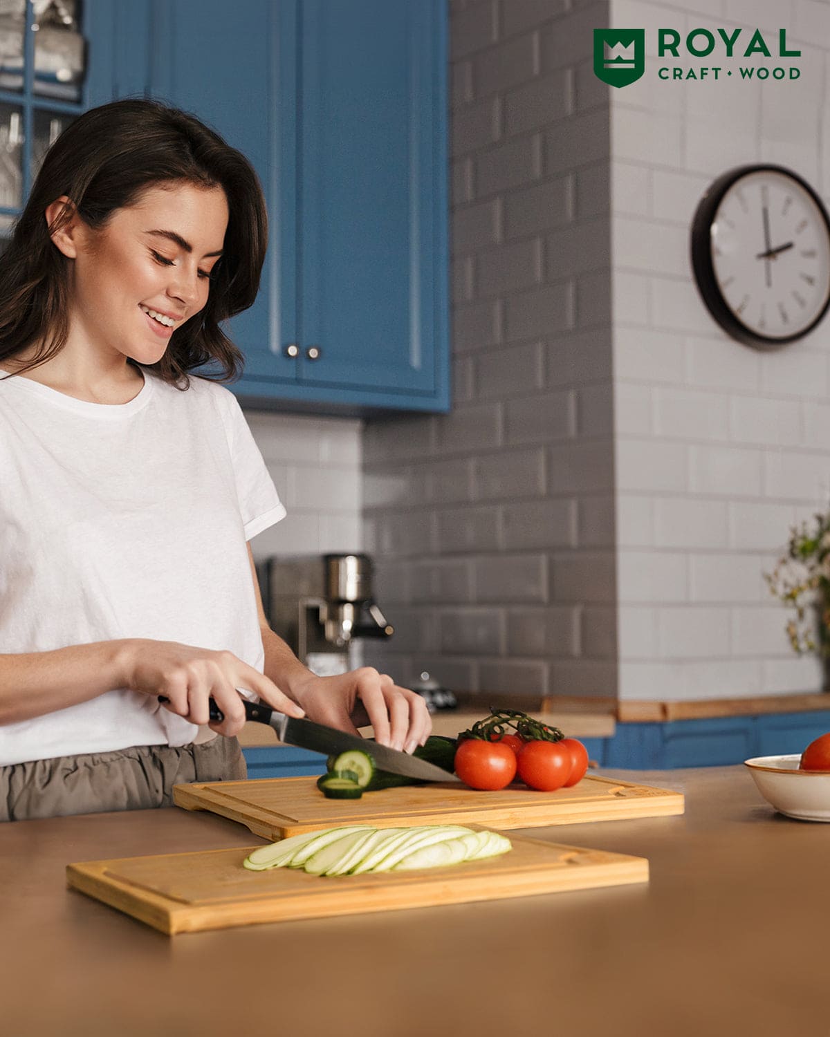 Cutting Board Set of 2, Bamboo - themonogram manor 