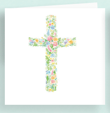 Floral Cross Enclosure Card - themonogram manor 