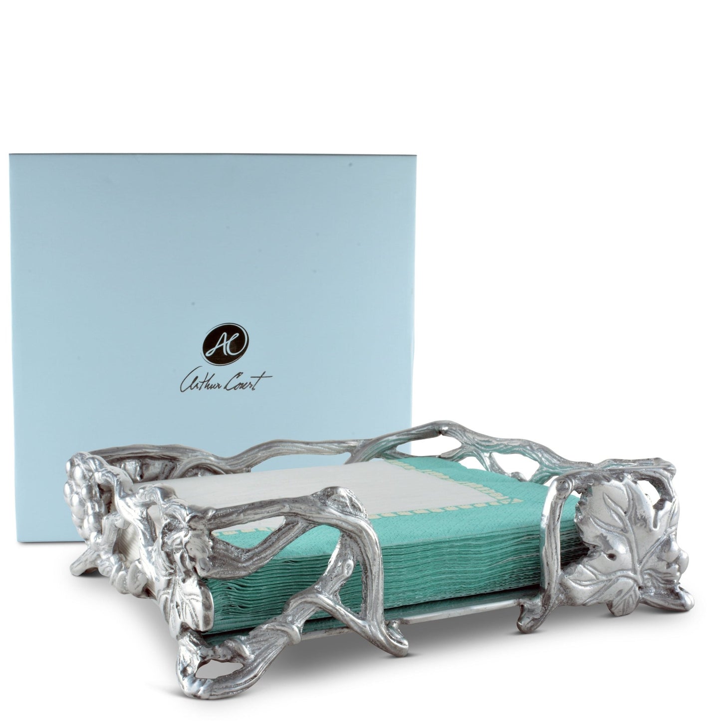 Grape Open Vine Napkin Box - themonogram manor 