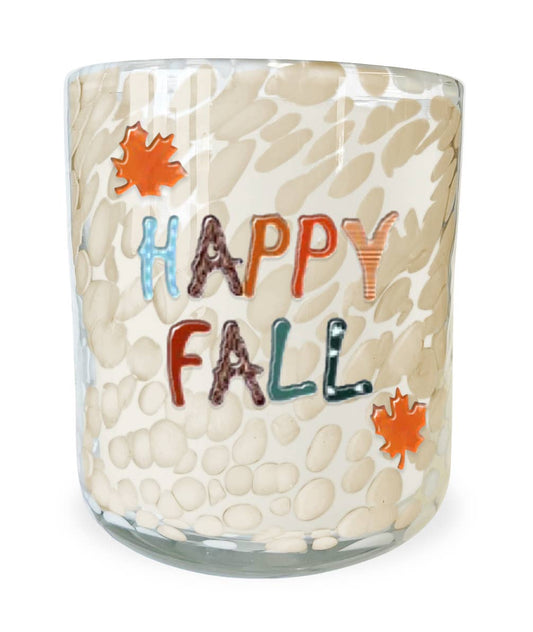 Happy Fall 12oz Icon Candle - themonogram manor 