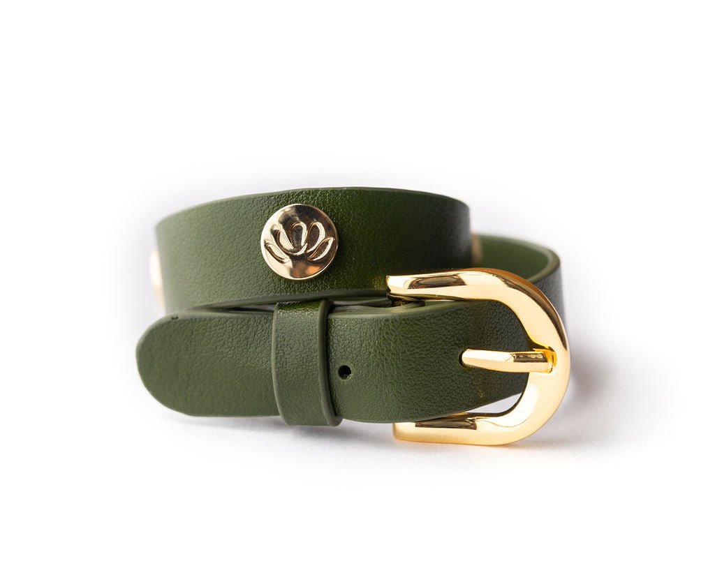 CACTUS 2 in 1 Wrap Bracelet + Choker in Green - themonogram manor 