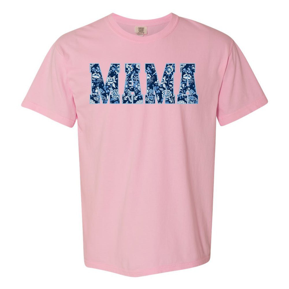 'Blue & White Chinoiserie Mama' T-Shirt - themonogram manor 