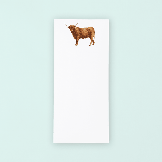Highland Cow Lists Pad - themonogram manor 
