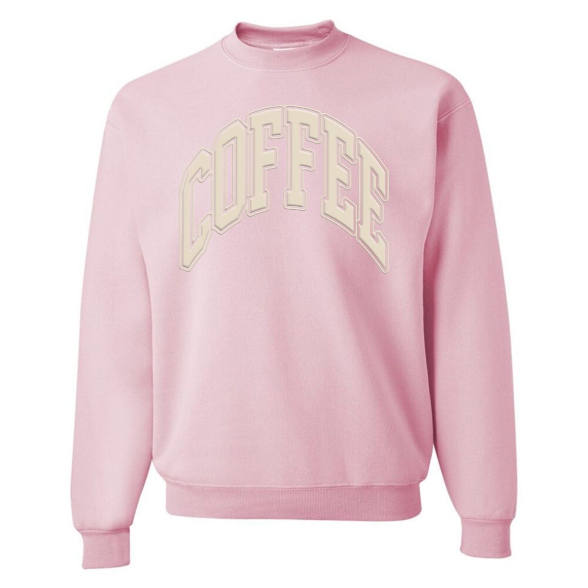 'Coffee' PUFF Crewneck Sweatshirt - themonogram manor 