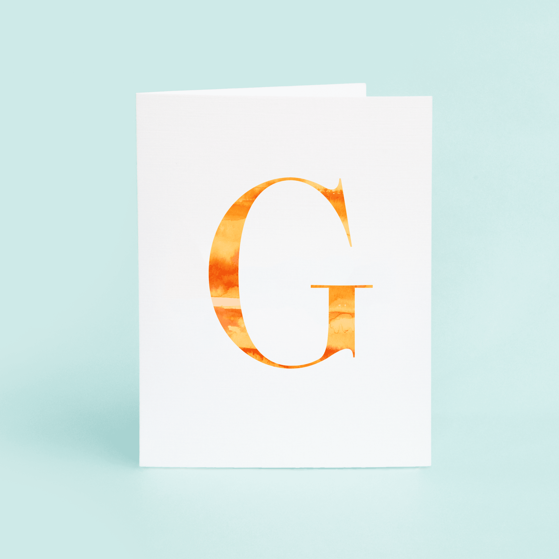 G Folded Card - themonogram manor 