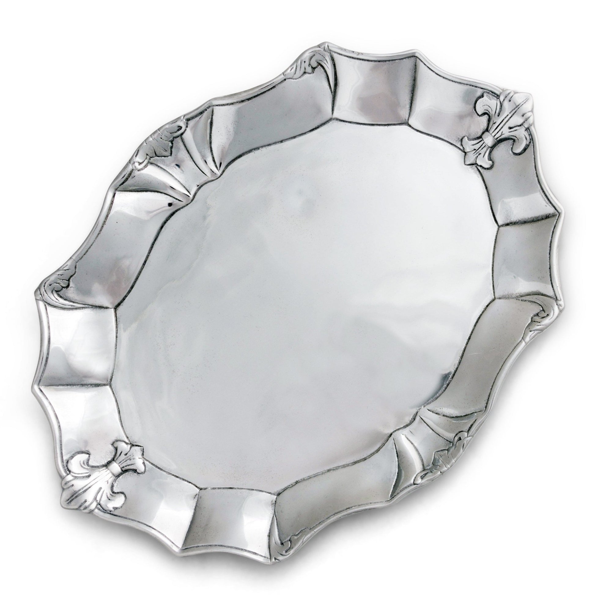 Fleur-De-Lis Oval Platter - themonogram manor 