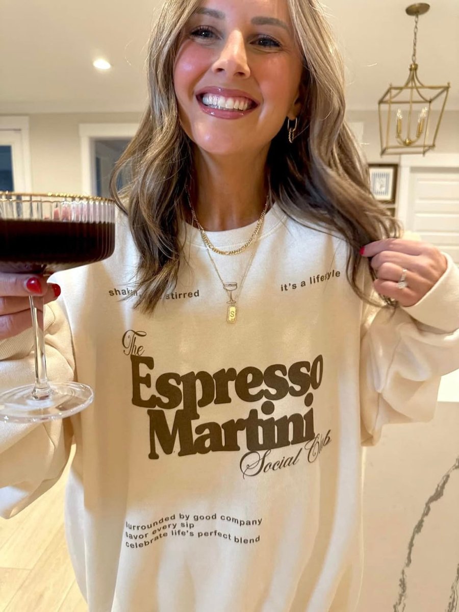 ‘Espresso Martini Social Club' Crewneck Sweatshirt - themonogram manor 