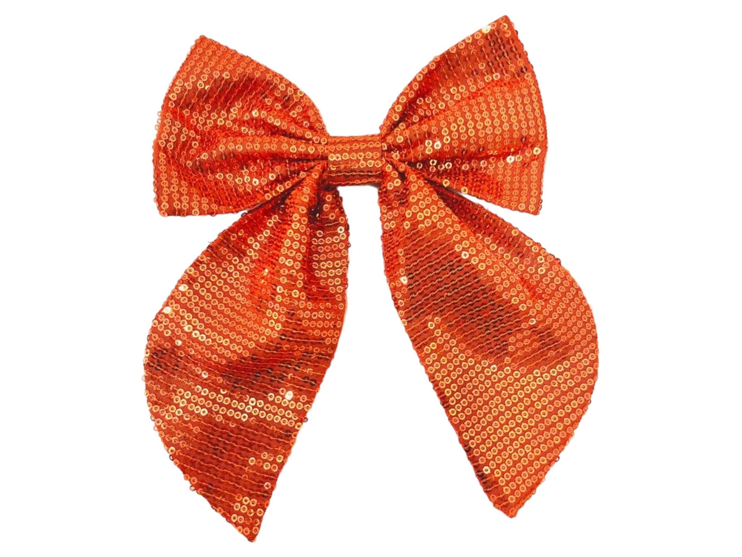 Bow - Sequin - Orange - themonogram manor 