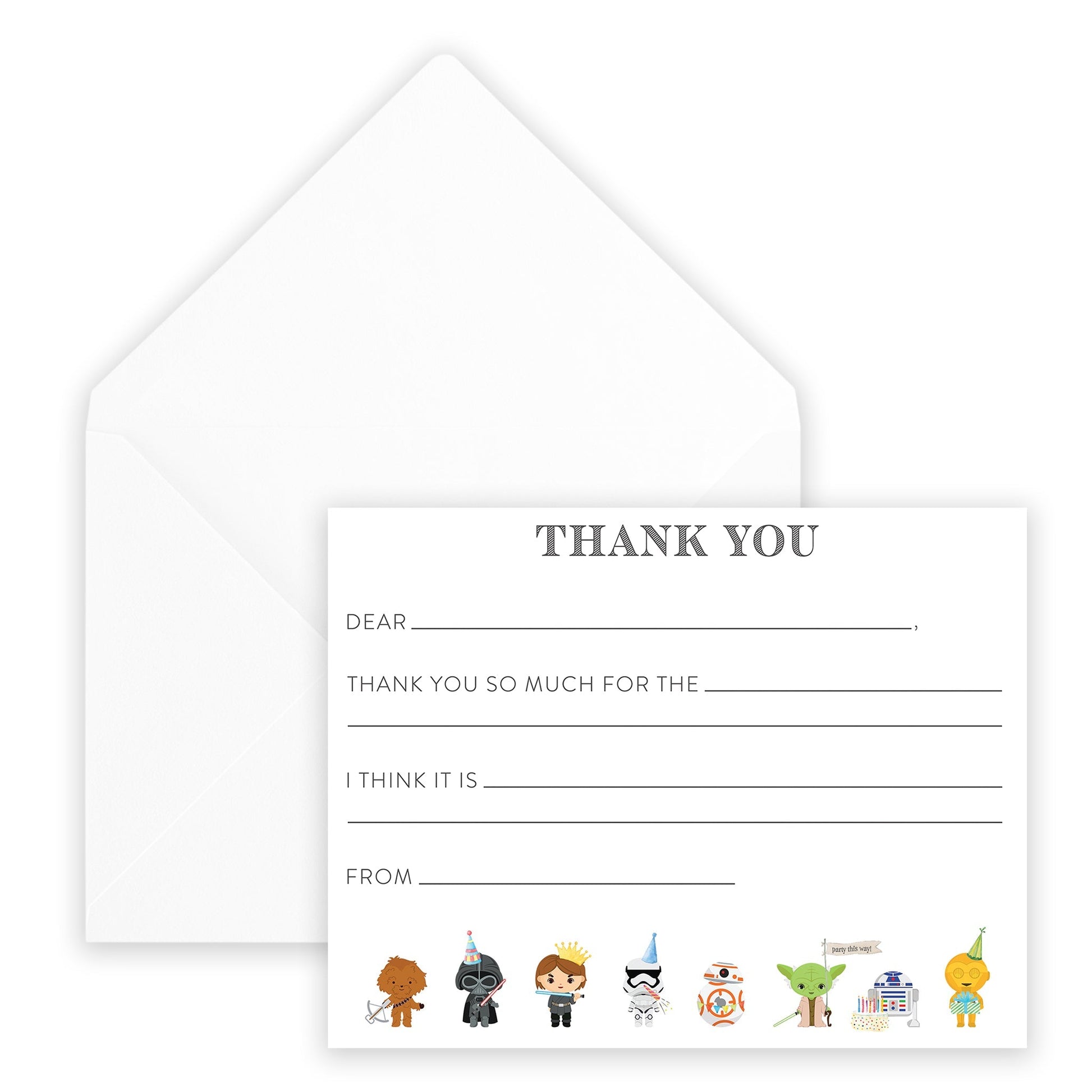 young jedi fill - in thank you note - themonogram manor 