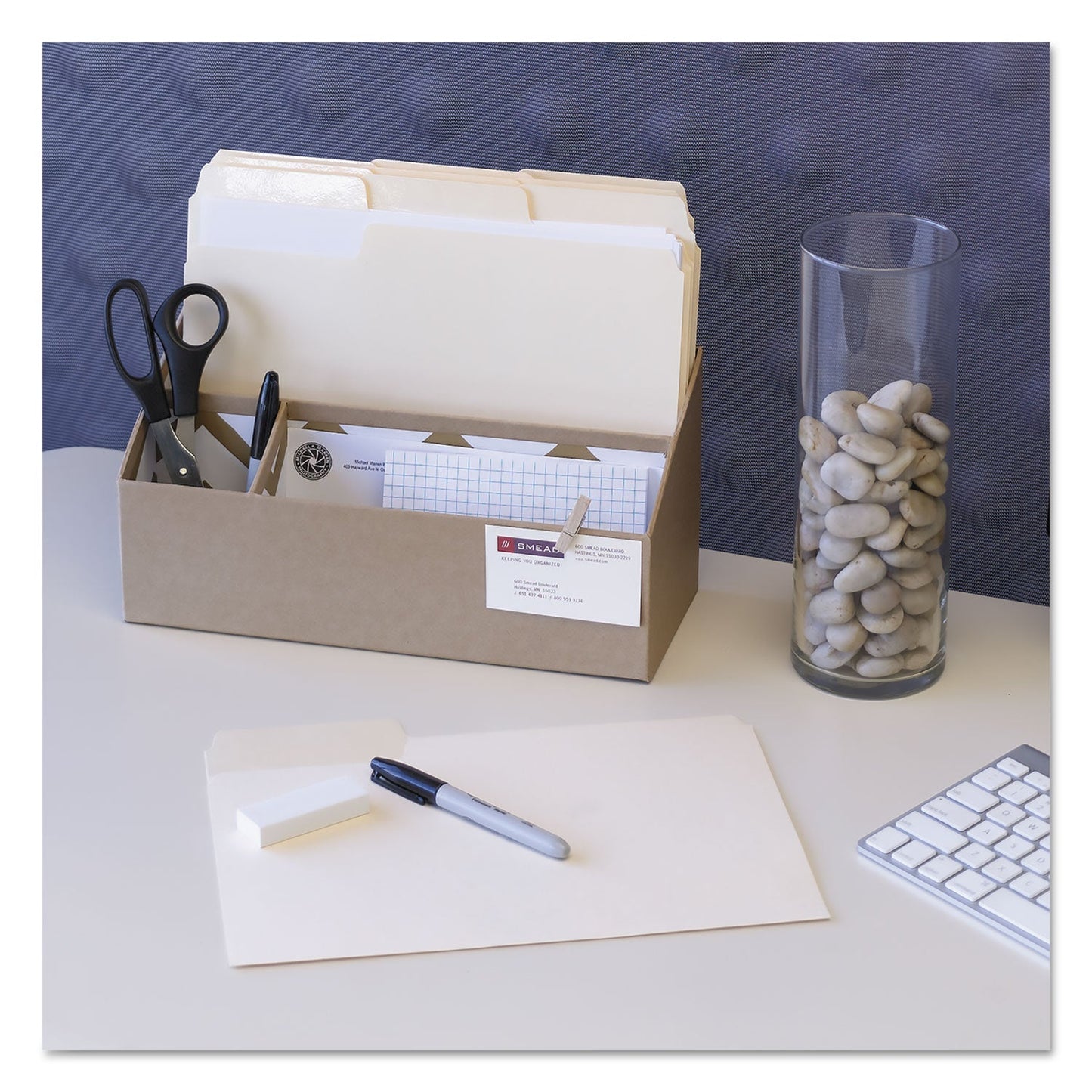 Smead Erasable SuperTab File Folders, 1/3 - Cut Tabs: Assorted, Letter Size, 0.75" Expansion, Manila, 24/Pack - themonogram manor 